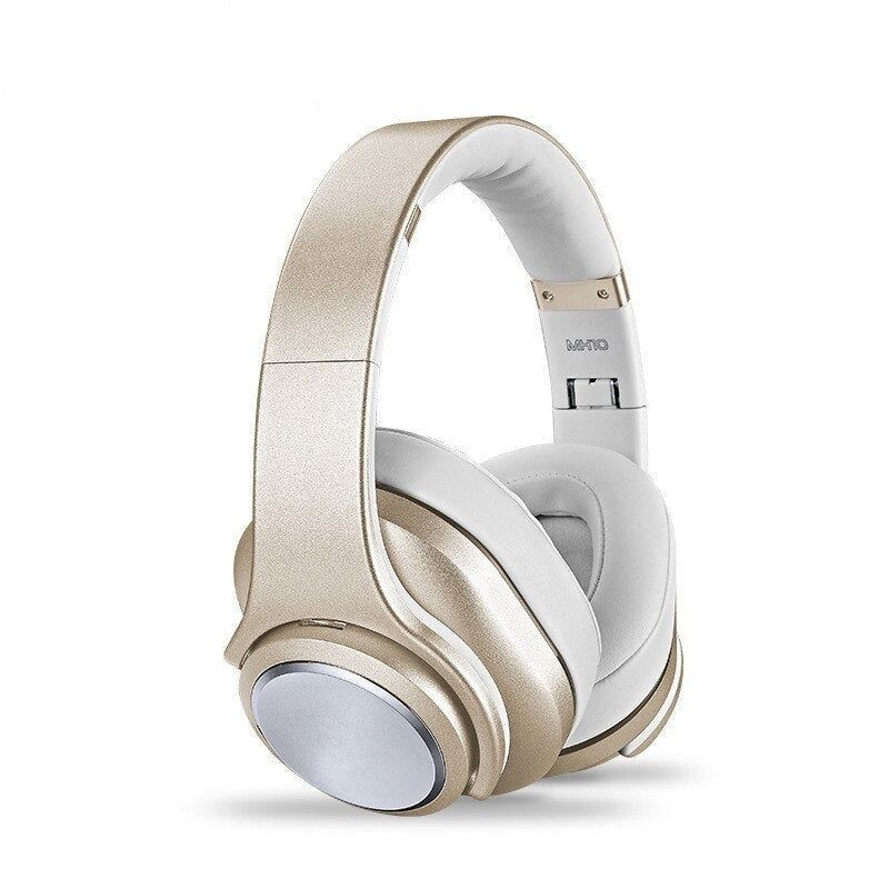 MH-10 Wireless 2-in-1 Speaker Function Headphone with Microphone and Radio Gold | Hifi Media Store