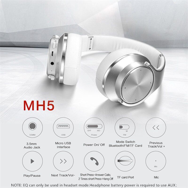 MH5 Wireless 2-in-1 Headphone with Speaker Function | Hifi Media Store