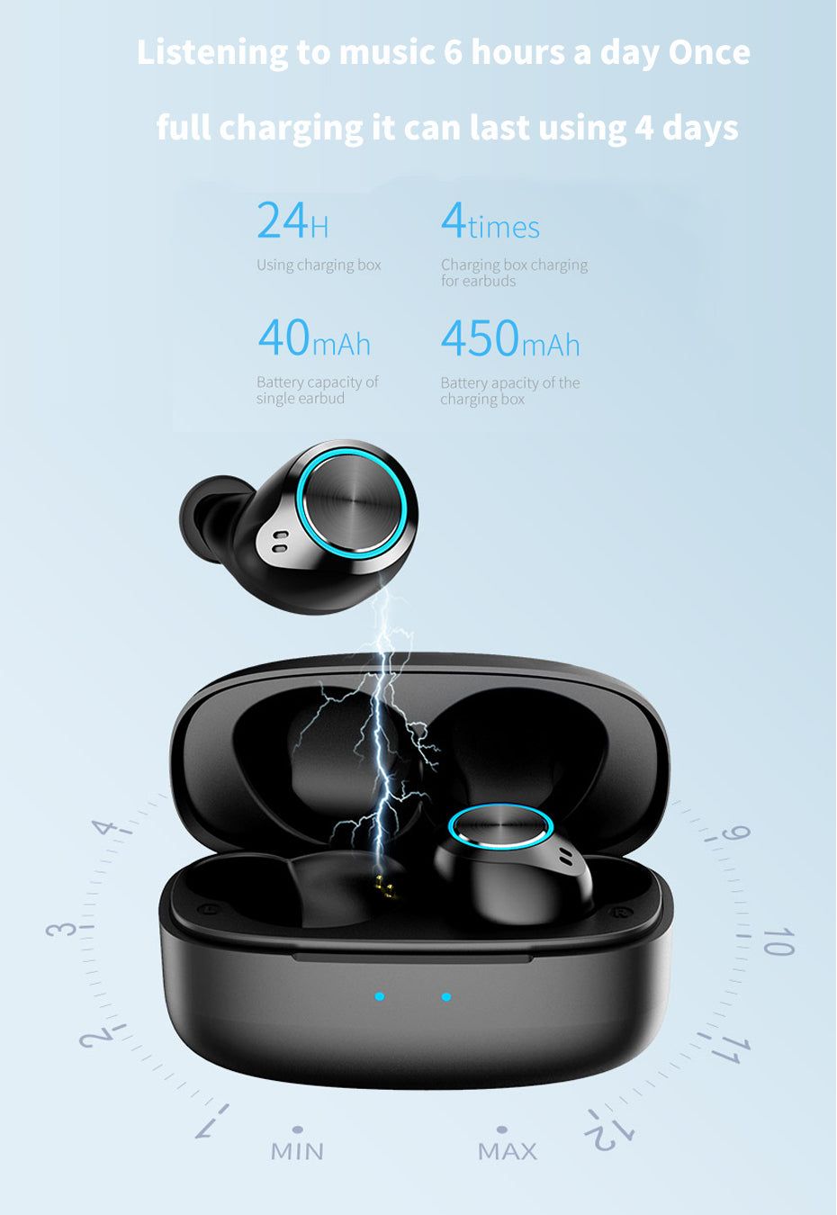 MI08 True Wireles Stereo Earbuds with Hifi Sound | Hifi Media Store
