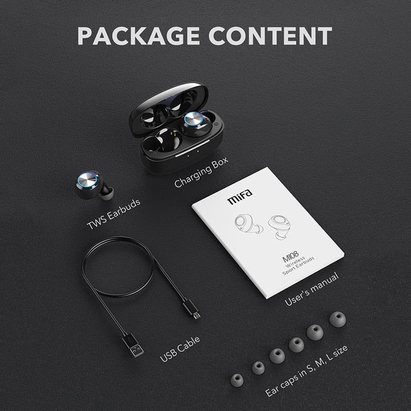 MI08 True Wireles Stereo Earbuds with Hifi Sound Default Title | Hifi Media Store