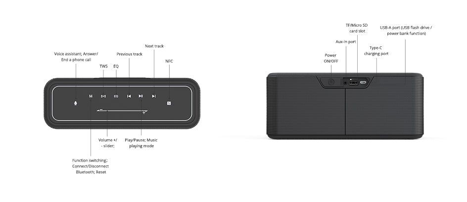 Mega Pro Bluetooth Portable Speaker 60W | Hifi Media Store
