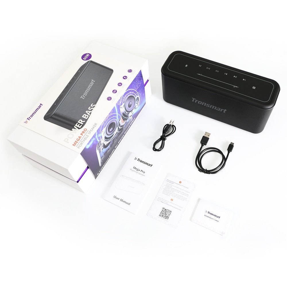 Mega Pro Bluetooth Portable Speaker 60W Black | Hifi Media Store