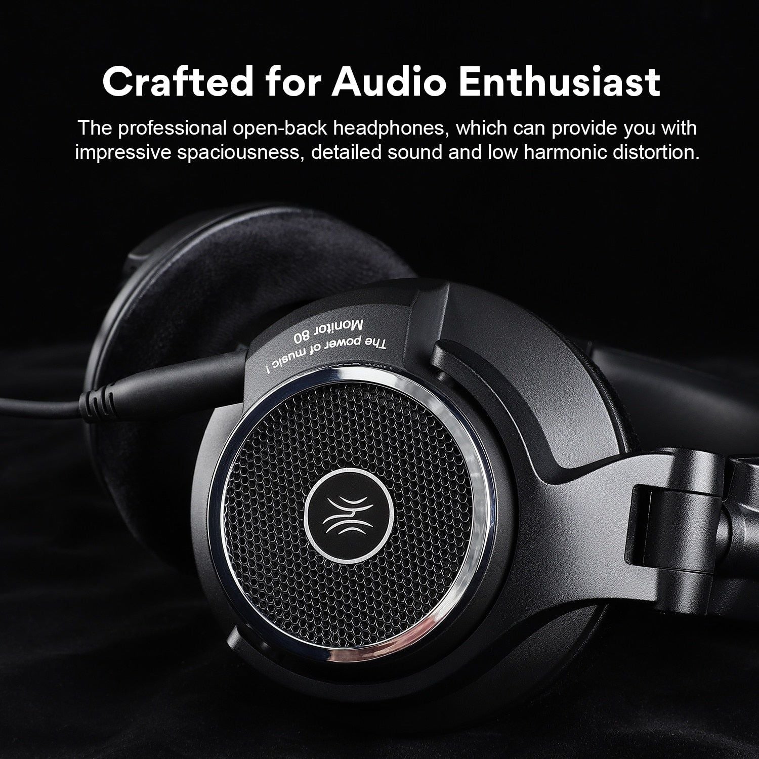 Monitor 80 Open Back Wired Headphones With Hi-Res Audio for Professional DJ Studio | Hifi Media Store