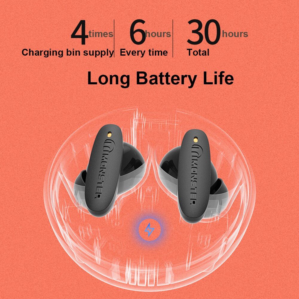 Monster Clarity 108 TWS Bluetooth earbuds with ANC | Hifi Media Store