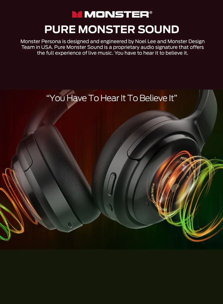 Monster Persona - Auriculares Premium Inalámbricos con ANC | Hifi Media Store