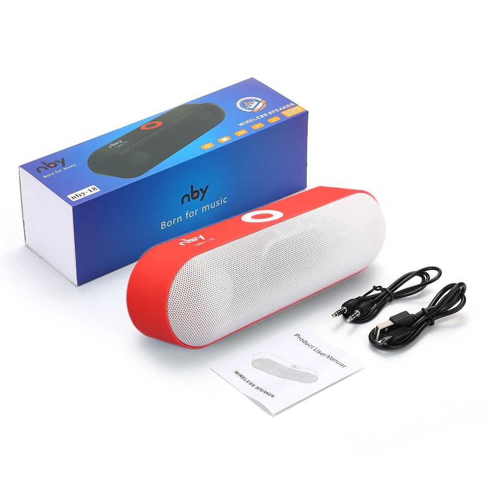 NBY18 Bluetooth Portable Speaker Global Red | Hifi Media Store