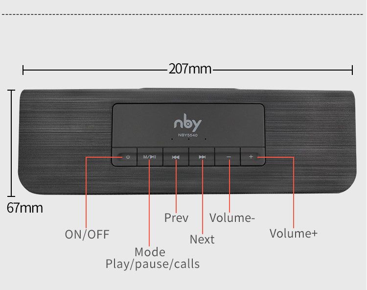NBY5540 Bluetooth Portable Speaker | Hifi Media Store