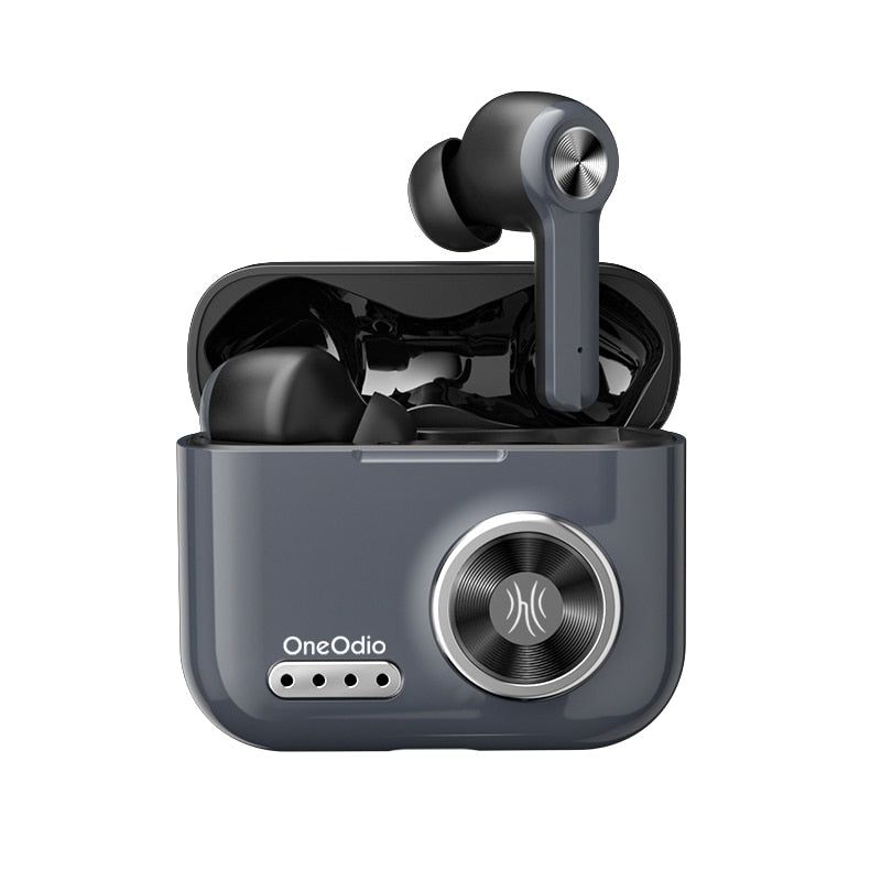 Oneodio F2 Bluetooth Earbuds With Noise Reduction Titanium Gray Global | Hifi Media Store