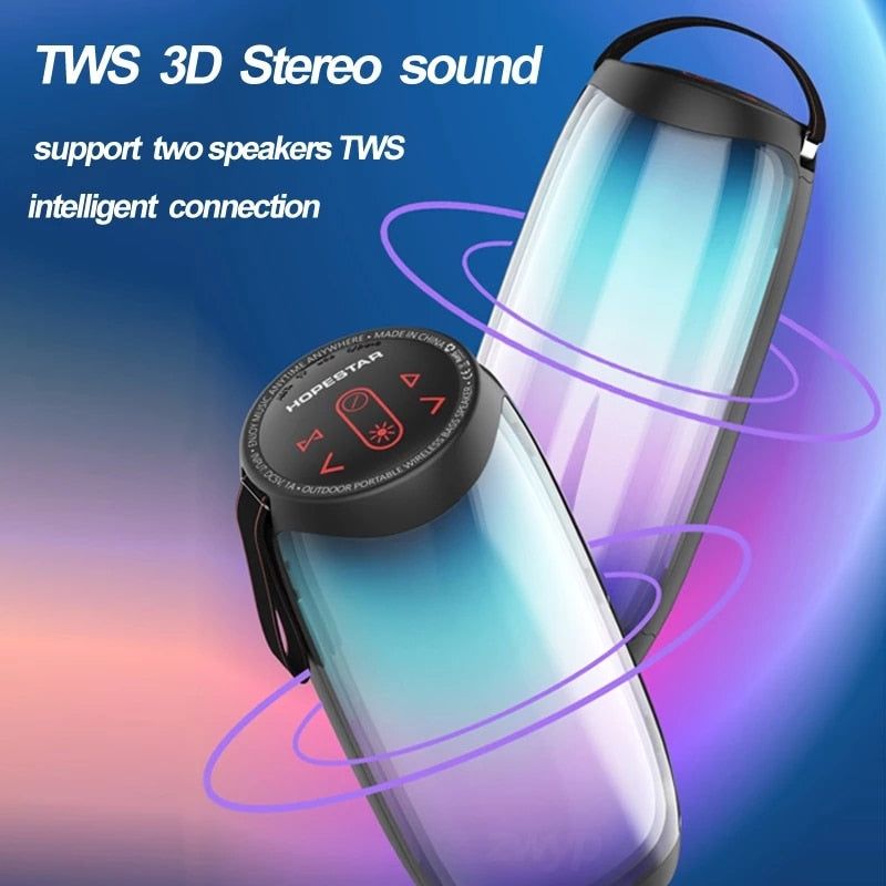 P40 Pro Bluetooth Portable Speaker with RGB Colorful LED Light | Hifi Media Store