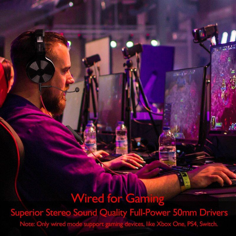 PRO-M Wireless Headphones 110Hrs + Stereo Gaming Headset With Microphone | Hifi Media Store