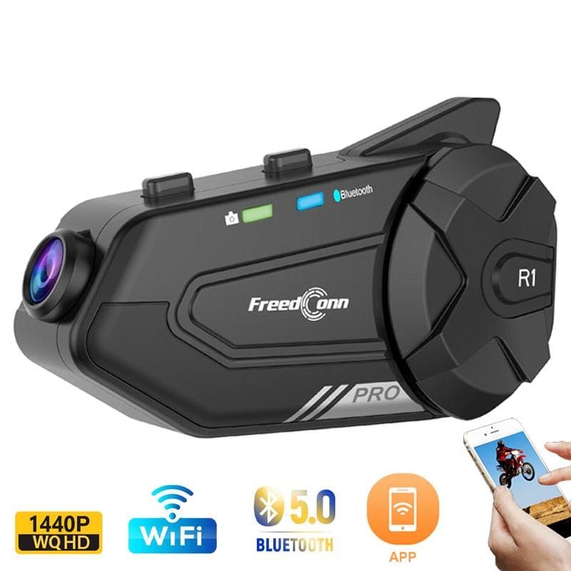 R1 Pro Bluetooth Intercom with Video Recorder QHD 2K | Hifi Media Store