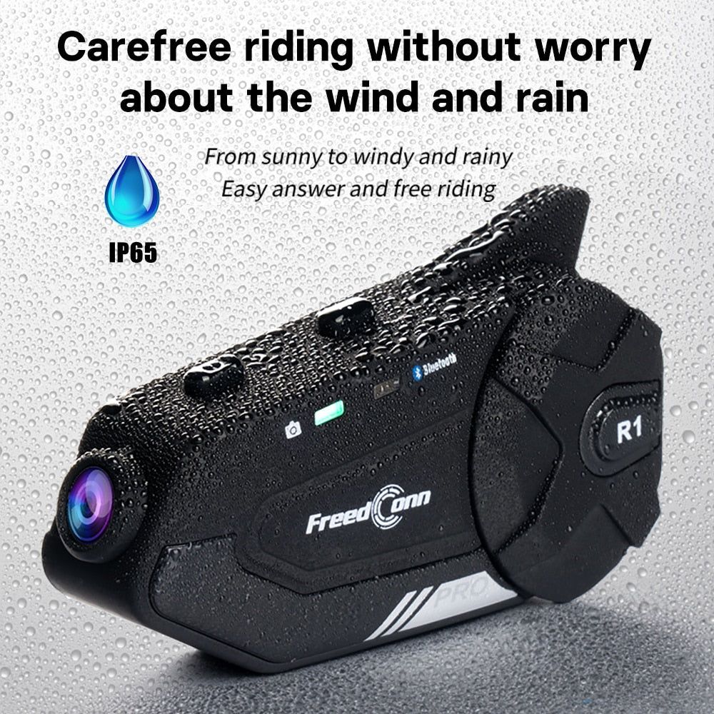 R1 Pro Bluetooth Intercom with Video Recorder QHD 2K | Hifi Media Store