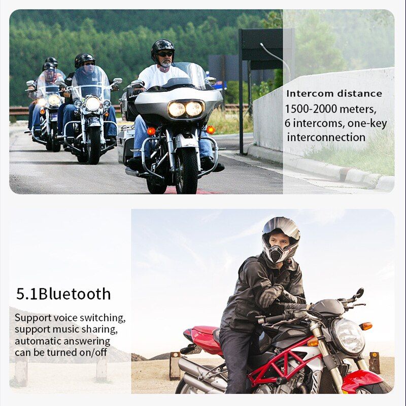 S3/S3 Plus Motorcycle Intercom with 2K HD Camera | Hifi Media Store