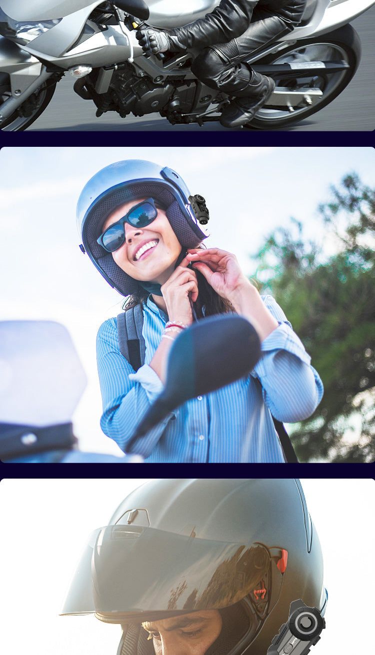 S3/S3 Plus Motorcycle Intercom with 2K HD Camera | Hifi Media Store