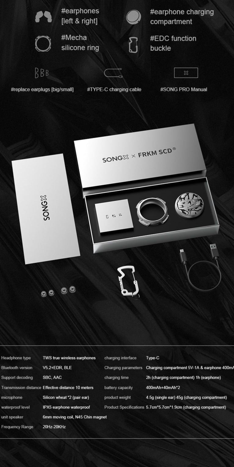 SONGX FRKM SCD TWS Bluetooth Earbuds | Hifi Media Store