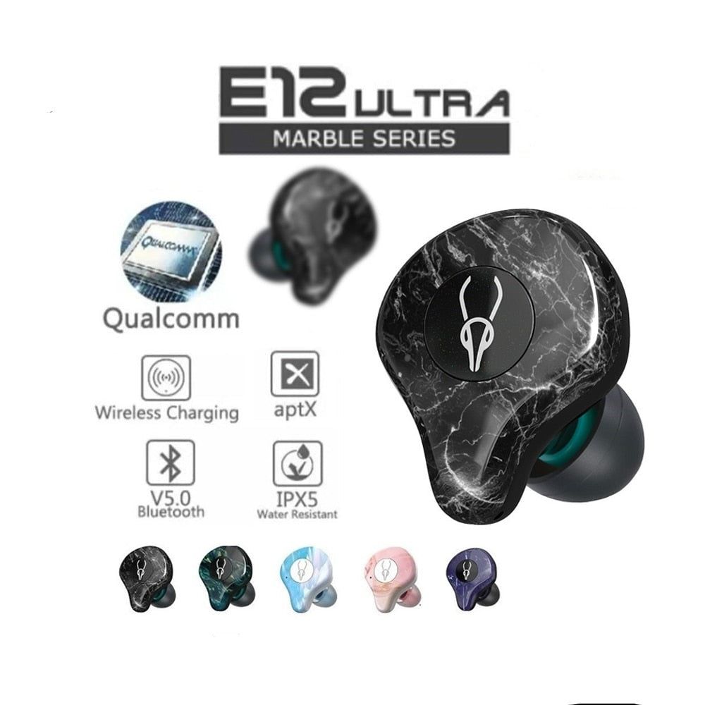 Sabbat E12 Ultra Marble Series TWS Earbuds | Hifi Media Store