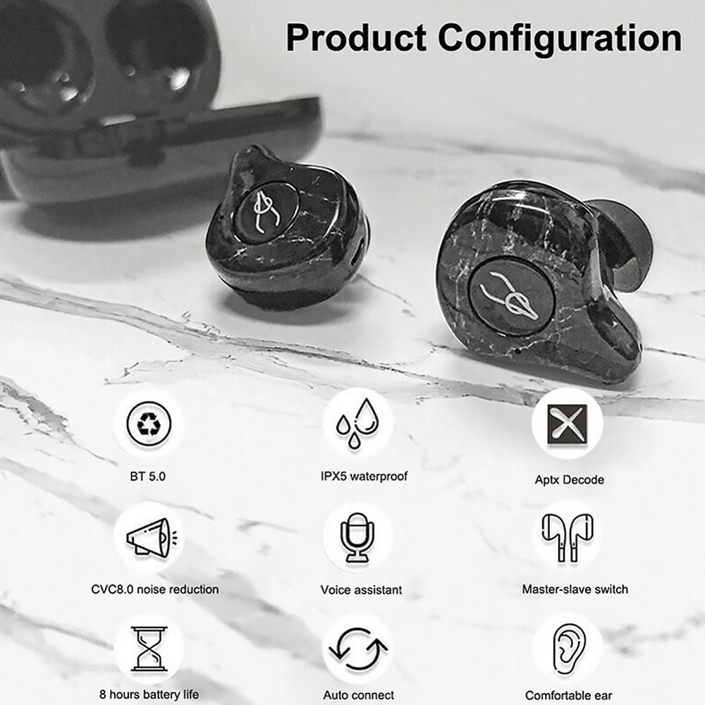 Sabbat E12 Ultra Marble Series TWS Earbuds | Hifi Media Store