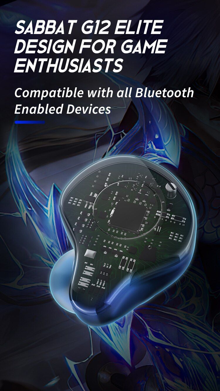 Sabbat G12 Elite - Auriculares Gaming TWS | Hifi Media Store