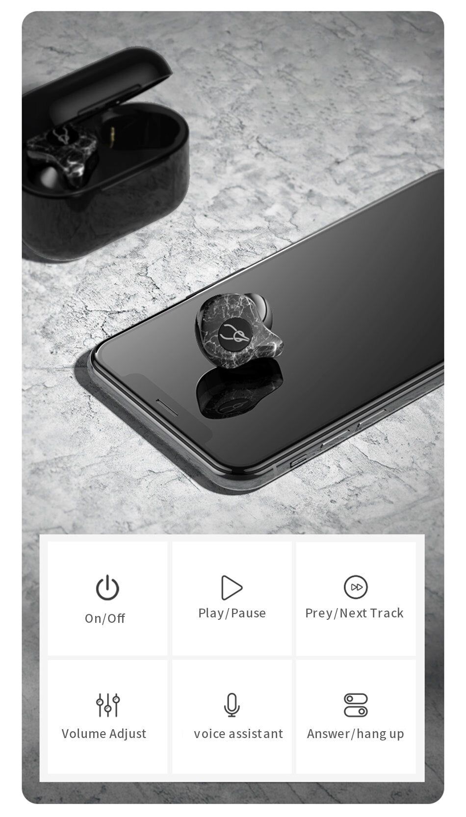 Sabbat X12 Ultra Marble Series - Auriculares TWS | Hifi Media Store