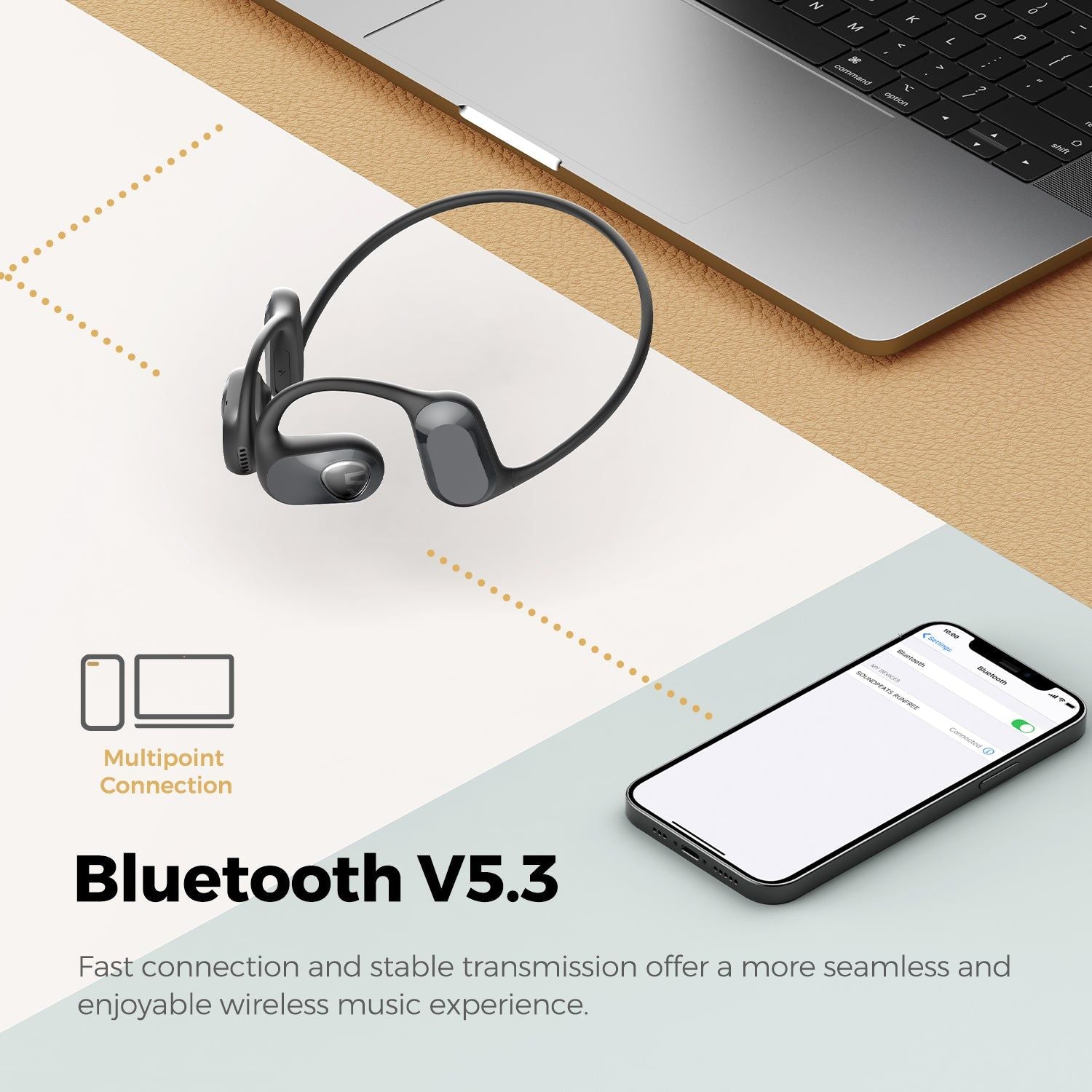 SoundPEATS RunFree Air Conduction Earphones | Hifi Media Store