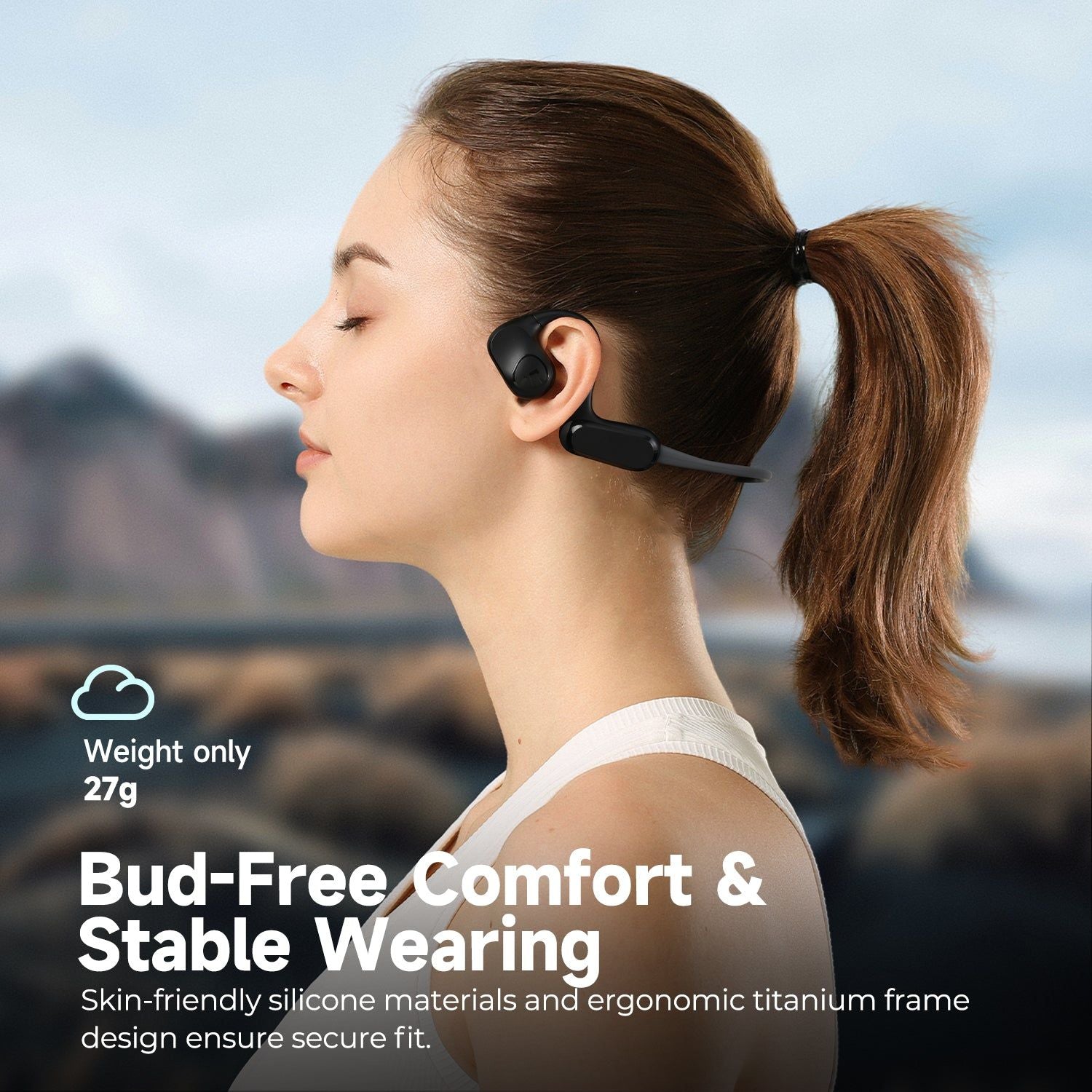 SoundPEATS RunFree Lite Bone Conduction Headphones | Hifi Media Store