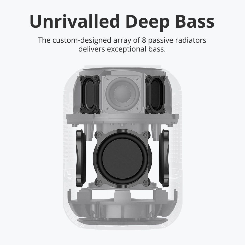 T6 Max Bluetooth Portable Speaker 60W with Deep Bass | Hifi Media Store