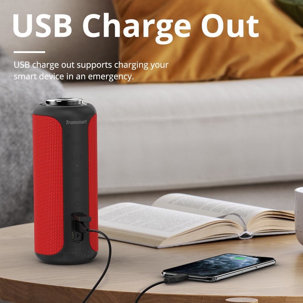 T6 Plus (Upgraded Edition) Bluetooth Portable Speaker 40W | Hifi Media Store