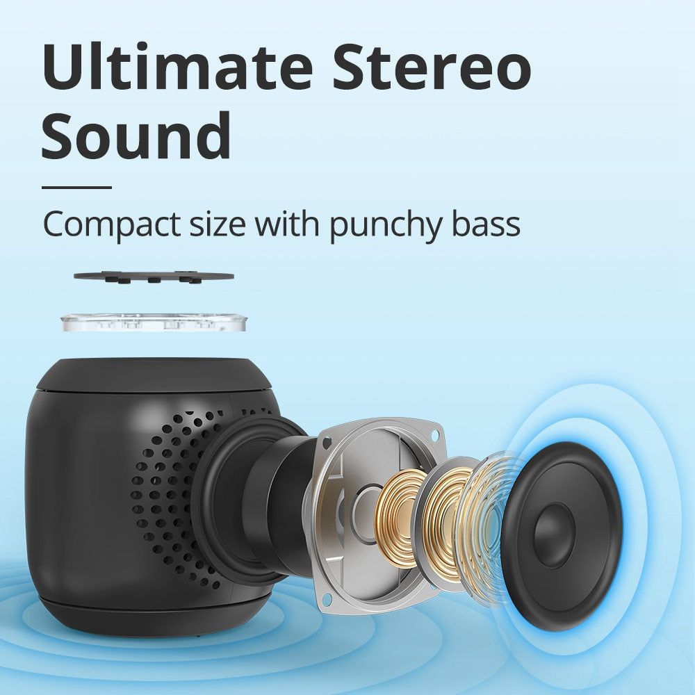 T7 Mini TWS Portable Speaker with LED Modes | Hifi Media Store