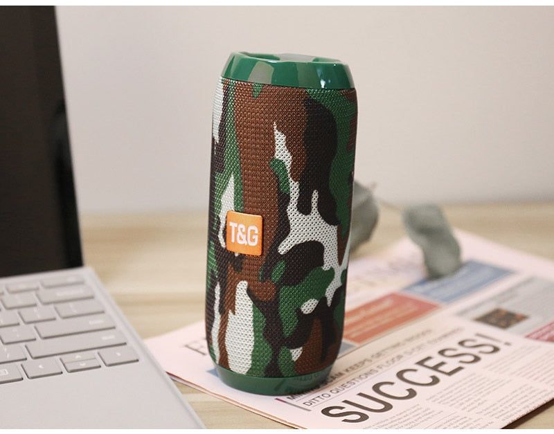 TG117 Wireless Portable Speaker With FM Radio Global Camouflage 1200mAh | Hifi Media Store
