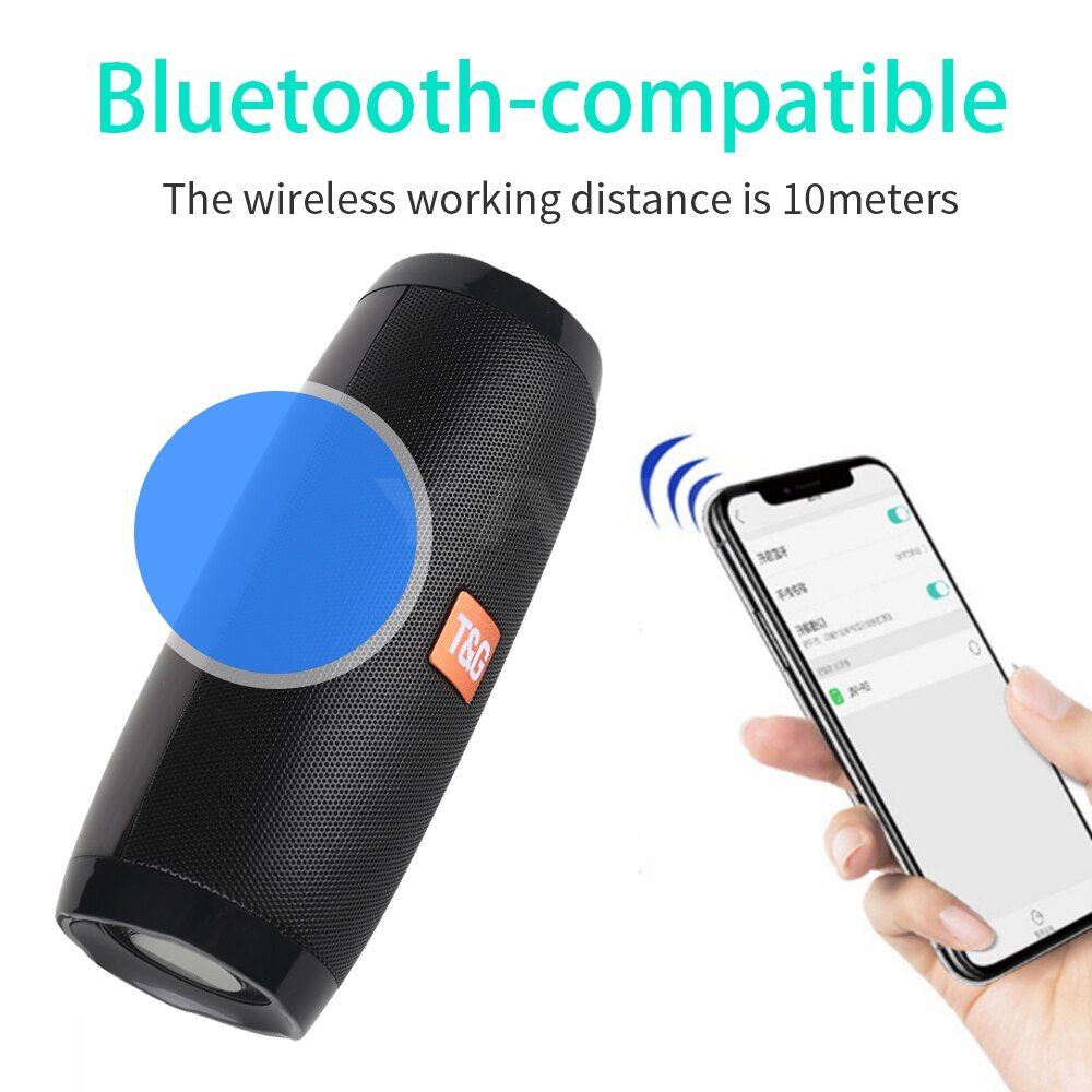 TG157 Portable Bluetooth Speaker With LED Lights | Hifi Media Store
