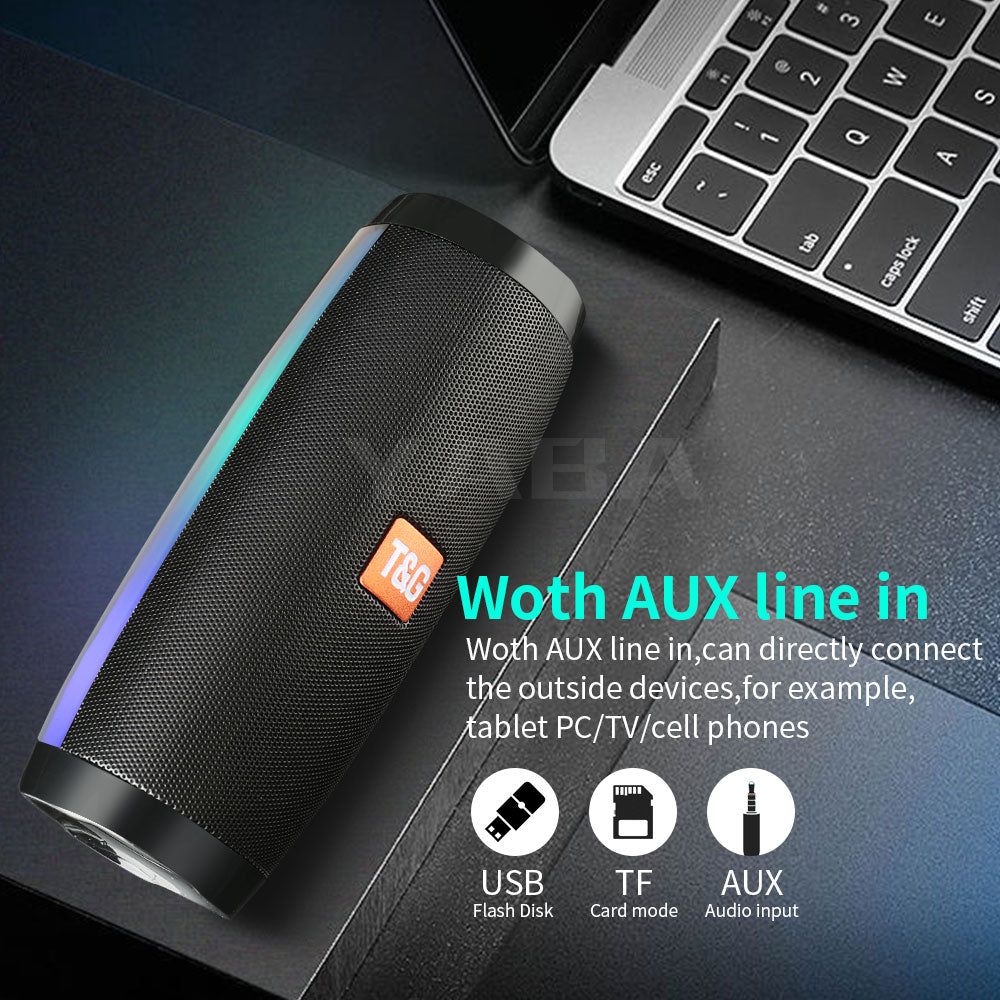 TG157 Portable Bluetooth Speaker With LED Lights | Hifi Media Store