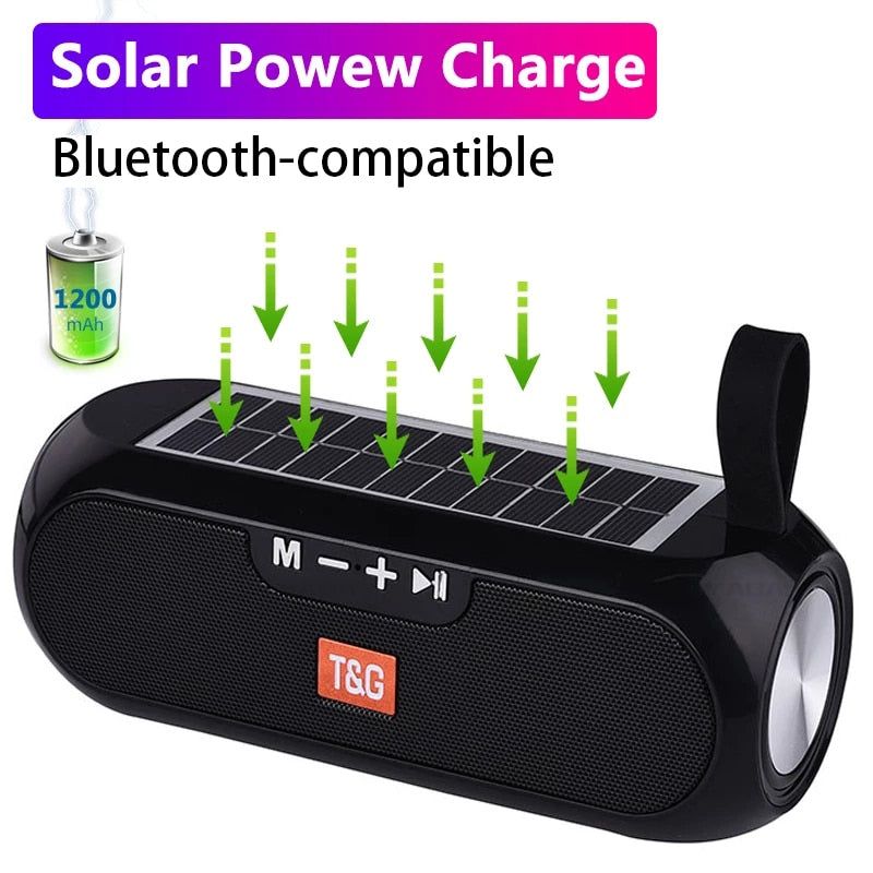 TG182 Portable Bluetooth Speaker With Solar Charging | Hifi Media Store