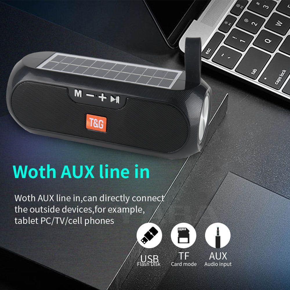 TG182 Portable Bluetooth Speaker With Solar Charging | Hifi Media Store