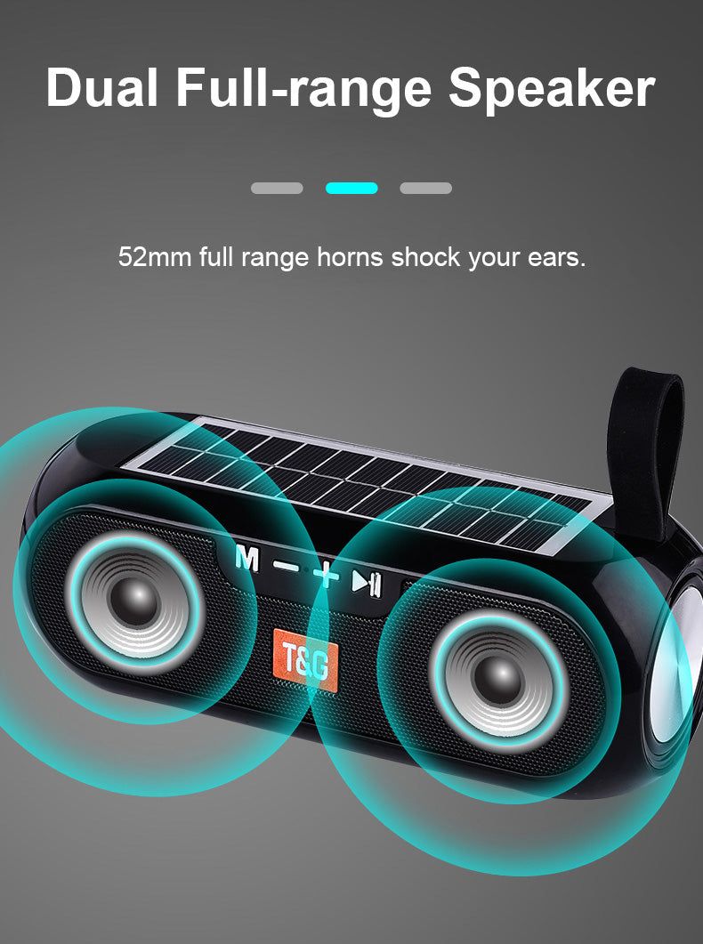 TG182 Portable Bluetooth Speaker With Solar Charging | Hifi Media Store