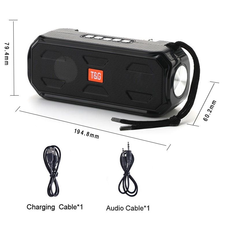 TG280 Bluetooth Portable Speaker with Solar Charging and Radio Receiver With Flashlight | Hifi Media Store