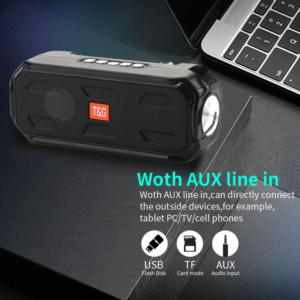 TG280 Bluetooth Portable Speaker with Solar Charging and Radio Receiver With Flashlight | Hifi Media Store
