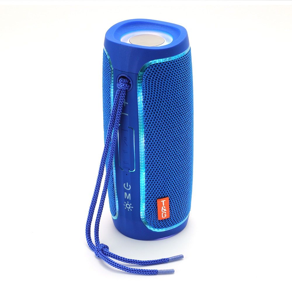 TG288 - Altavoz Portátil Bluetooth con Luz LED Global TG-288 Azul | Hifi Media Store