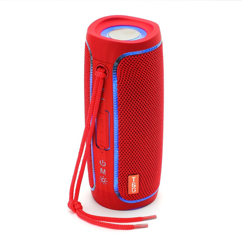 TG288 - Altavoz Portátil Bluetooth con Luz LED Global TG-288 Rojo | Hifi Media Store