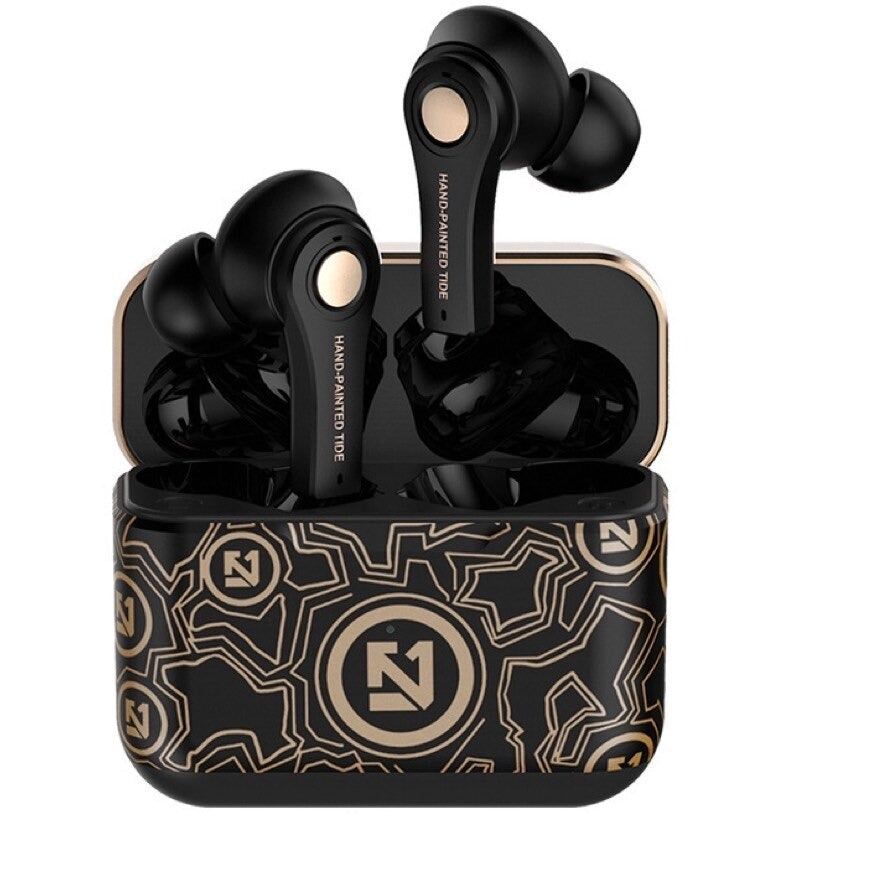 TS-100 Auriculares Intraurales TWS Dorado-Negro Global | Hifi Media Store