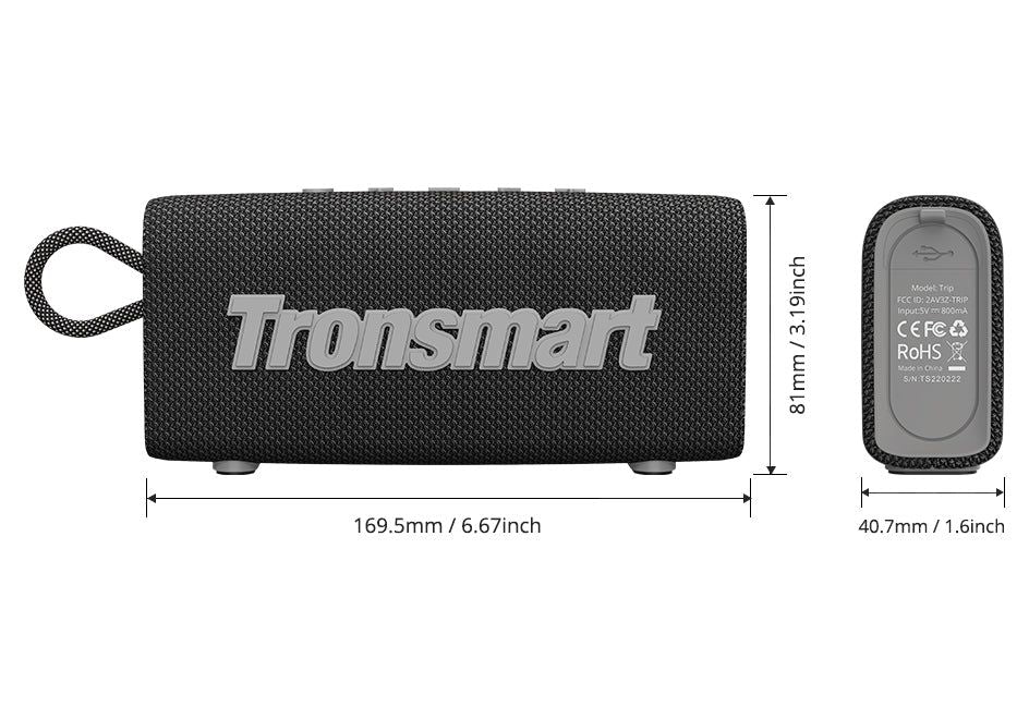 Tronsmart Trip Bluetooth Portable Speaker With Dual-Driver | Hifi Media Store