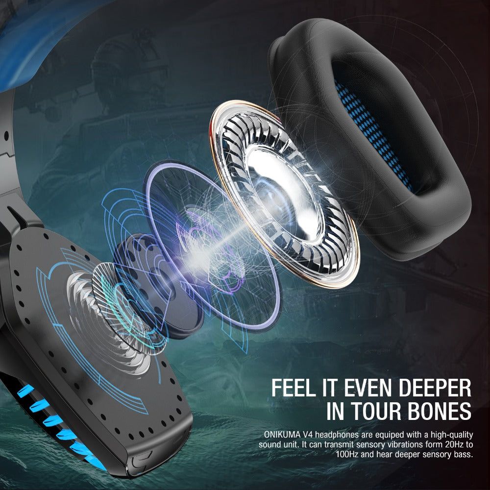 V6 Gaming Headset with Noise Cancelling and LED Lights | Hifi Media Store