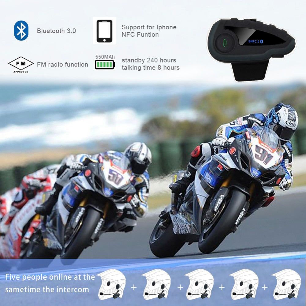 V8 Bluetooth Motorcycle Intercom | Hifi Media Store
