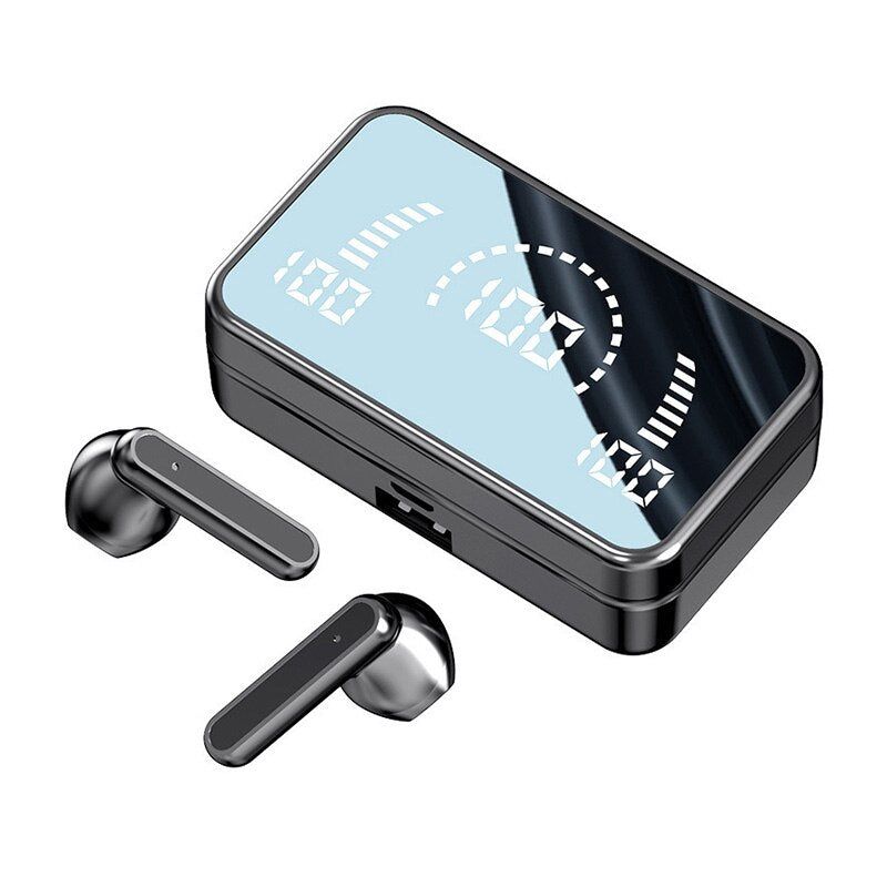 V9-TWS Earbuds with LED Display and Effect Mirror. | Hifi Media Store