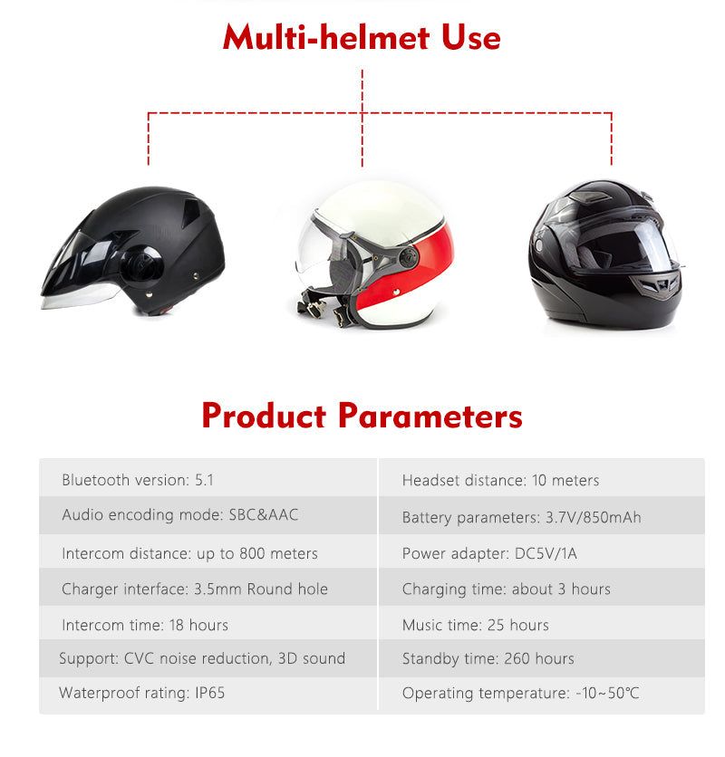 Vnetphone V6 Intercomunicador para Moto | Hifi Media Store