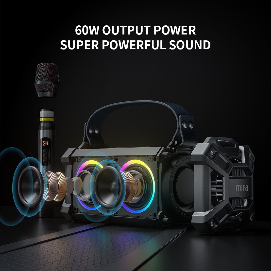 WildRock Portable Karaoke Speaker with Wireless Microphone | Hifi Media Store