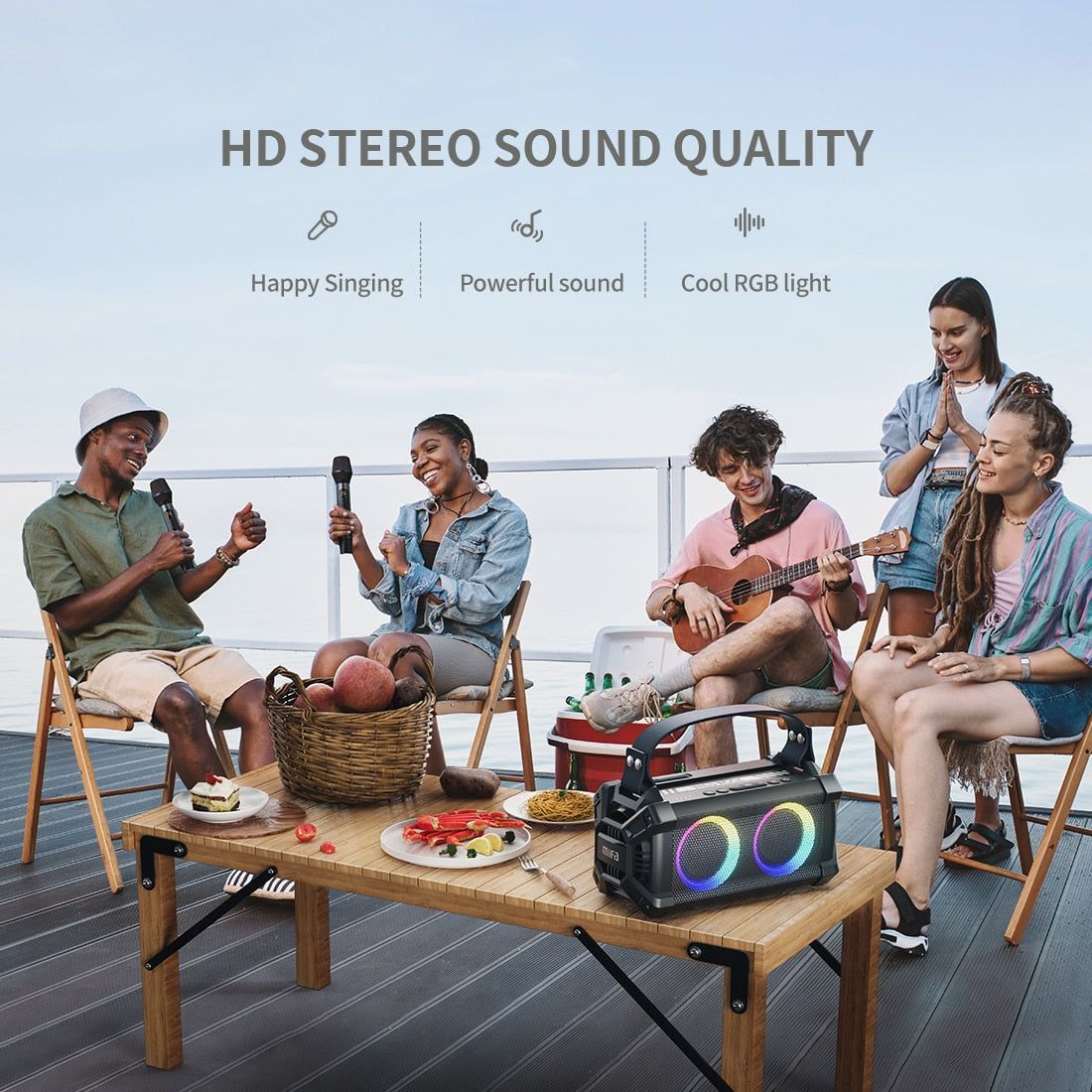 WildRock Portable Karaoke Speaker with Wireless Microphone | Hifi Media Store