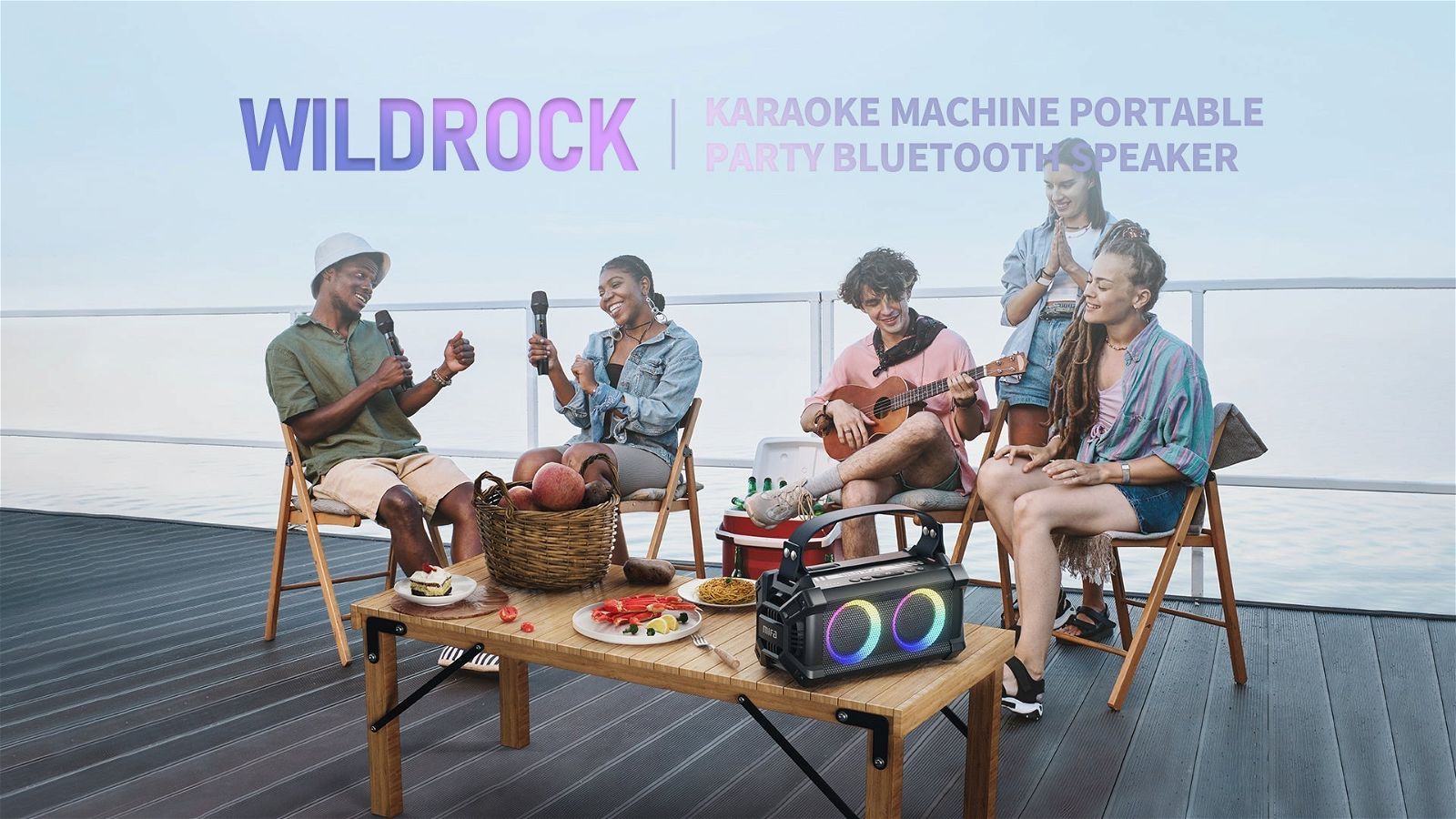 WildRock Portable Karaoke Speaker with Wireless Microphone | Hifi Media Store