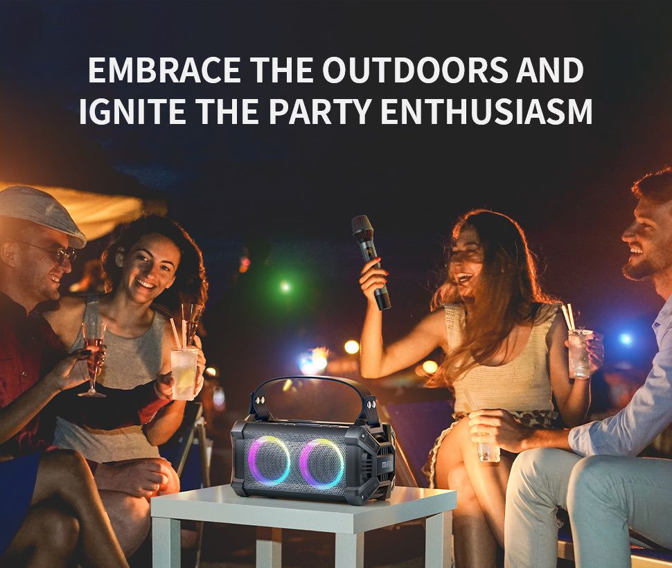 WildRock Portable Karaoke Speaker with Wireless Microphone | Hifi Media Store