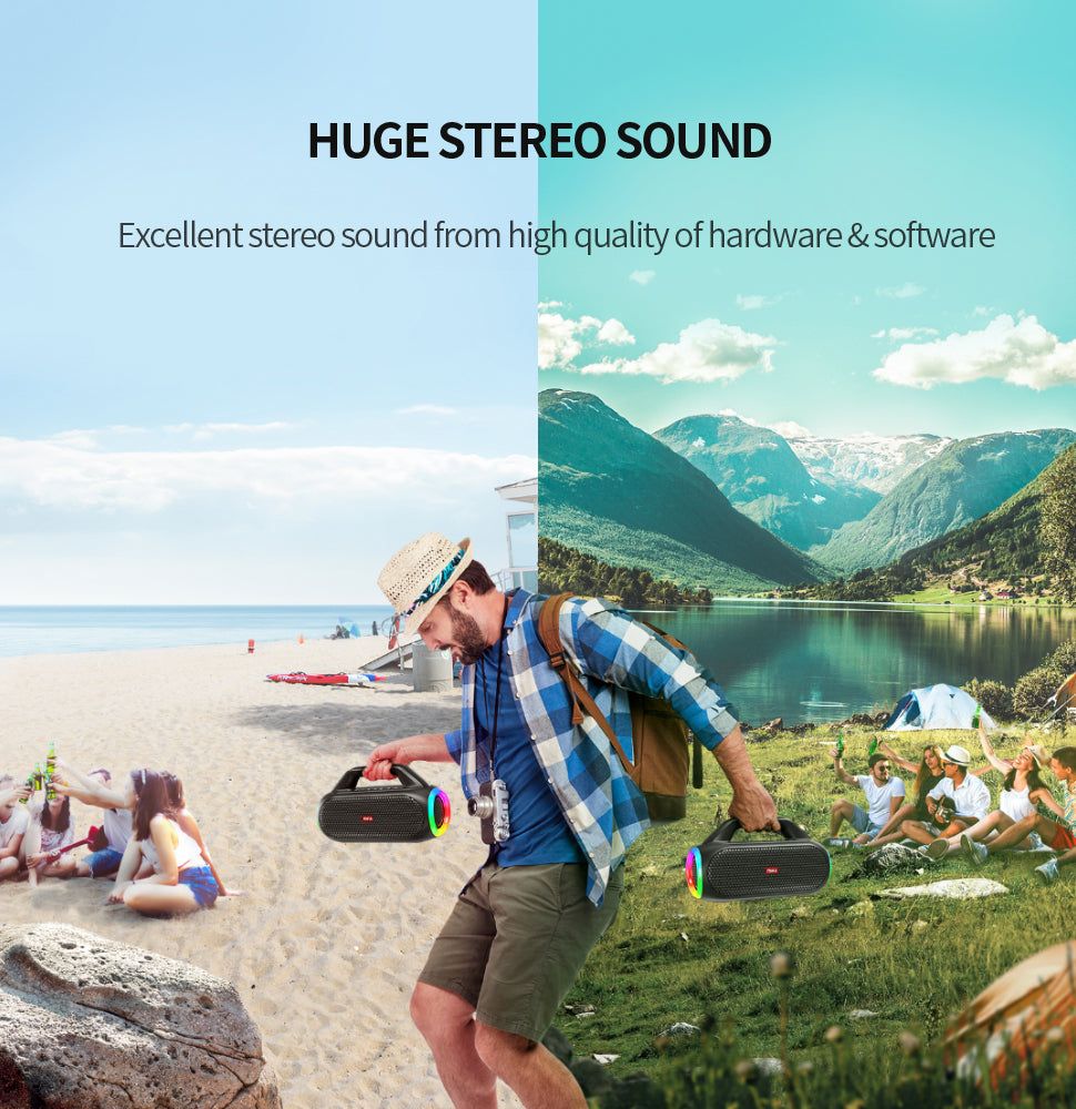 Wildbox Bluetooth Portable Speaker with BassUp | Hifi Media Store