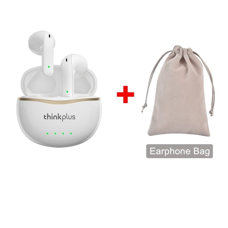 X16 Wireless Earbuds With Dual HD Microphone X16 White add Bag | Hifi Media Store
